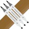 Artfinity Sketch Marker Sets - Set of 3 - Sepia Y8-6, Vibrant, Professional, Dye-Based Alcohol Markers for Artists, Drawing, Travel, & More
